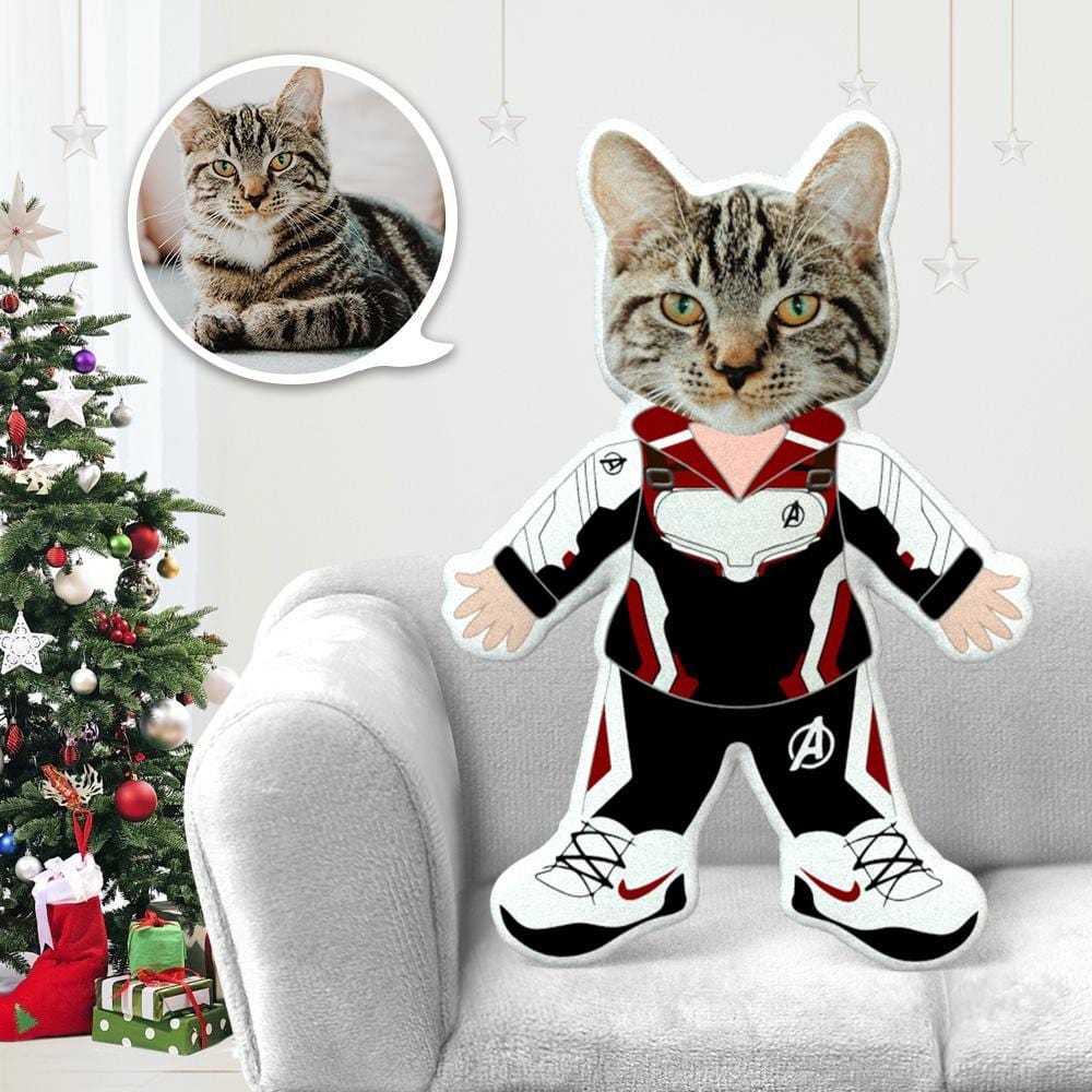 Dog Face Pillow Pet Photo Pillow Gifts for Dog Lovers Quantum Suit Costume - Giftlab