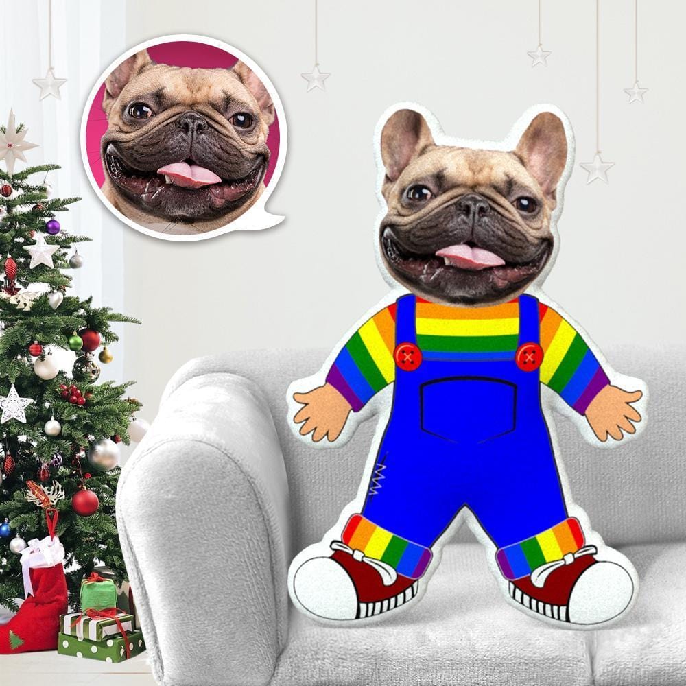 Dog Face Pillow Custom Stuffed Animals Pet Photo Pillow Gifts for Dog Lovers Chucky Costume - Giftlab
