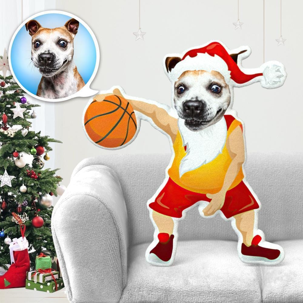 Pillow Pet Photo Pillow Gifts for Dog Lovers Basketball Santa Costume Christmas Gifts - Giftlab