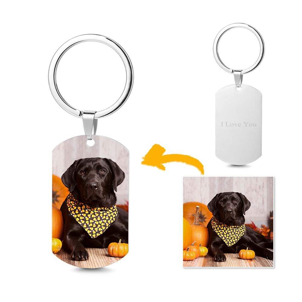 Halloween Gift Photo Keychain - Stainless Steel - Giftlab