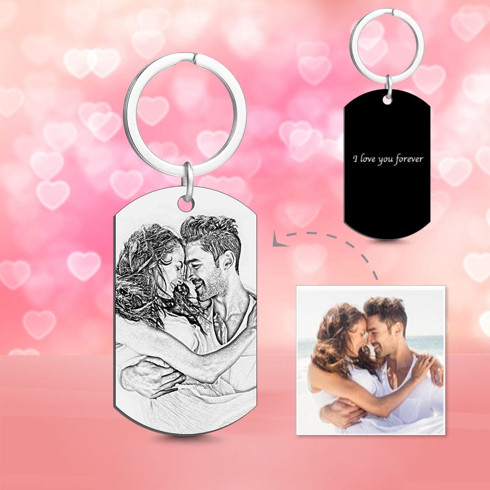 Custom Metal Keychain Valentines Gifts Birthday Gifts - Giftlab