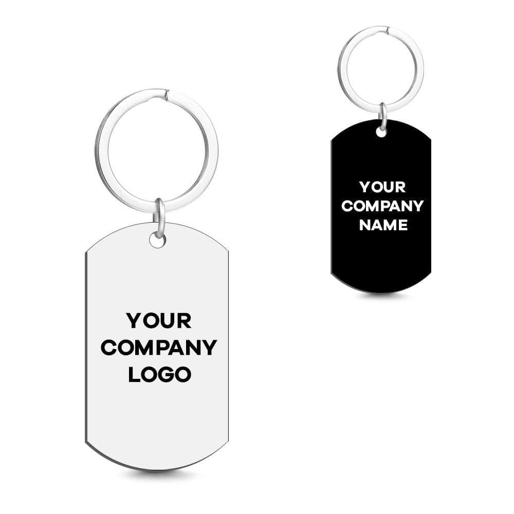 Personalized Corporate Gift Photo Keychain -Stainless Steel - Giftlab