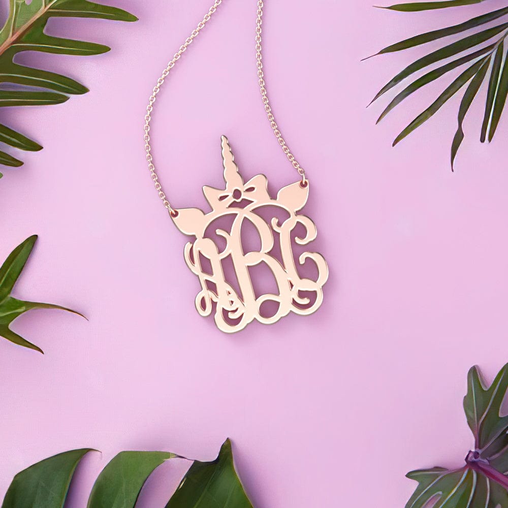 Custom Name Necklace Unicorn Necklace Gift For Little Girl - Giftlab