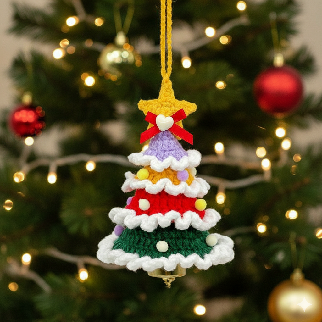 Hand-Knitted Christmas Ornaments Christmas Decorations Gift