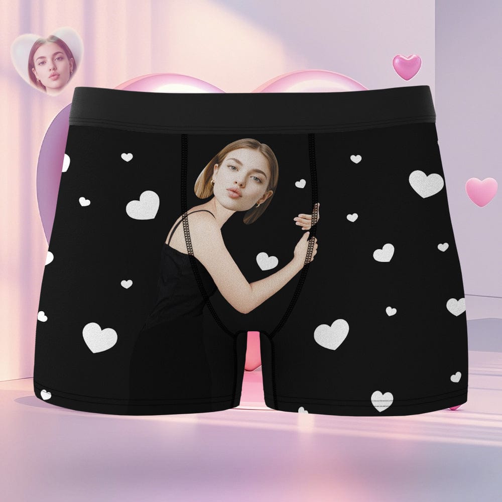 Custom Face Boxer Personalized Gifts For Him On Valentine's Day - Giftlab