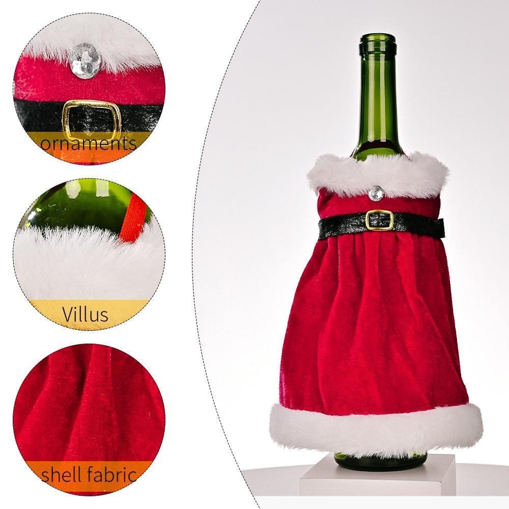 Christmas Wine Bottle Cover Bottle Dress Gift for Her - Giftlab