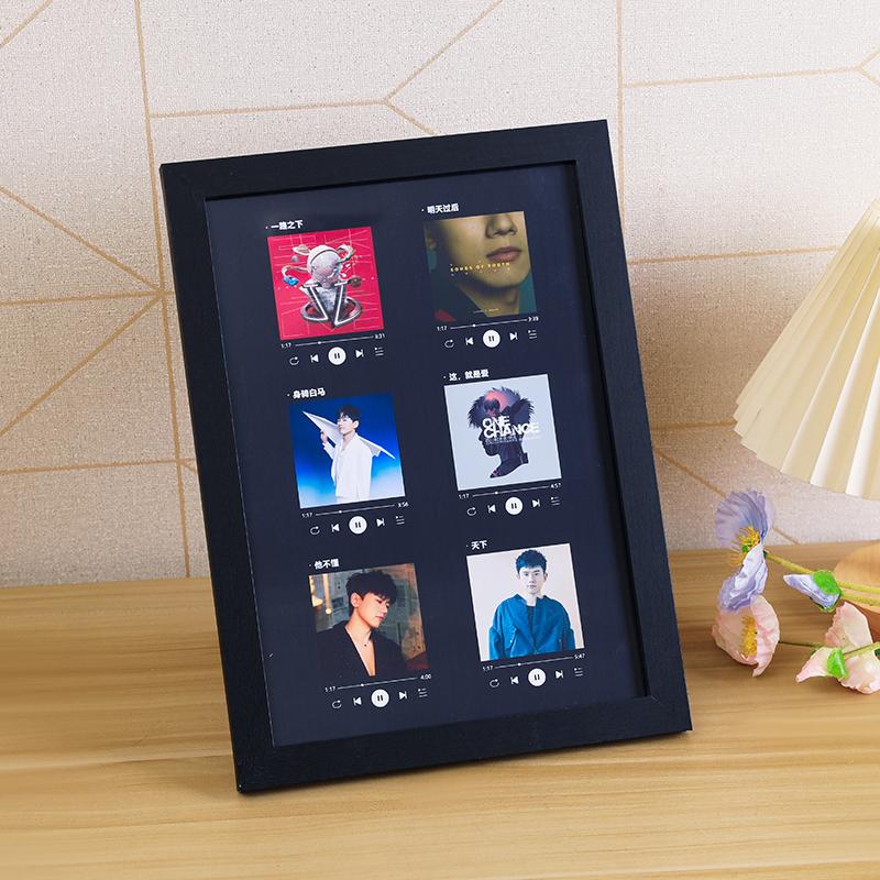Custom Music Photo Frame Personalized Photo Home Decoration Creative Memorial Gift