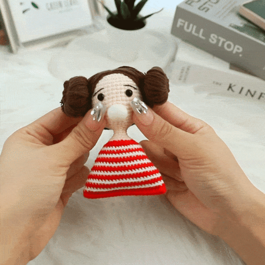 Custom Crochet Doll Keychain Personalized Gifts Handwoven Mini Dolls