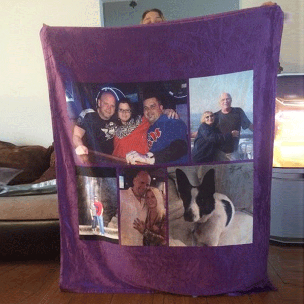 Personalized Photo Blankets with 2 Photos - Giftlab