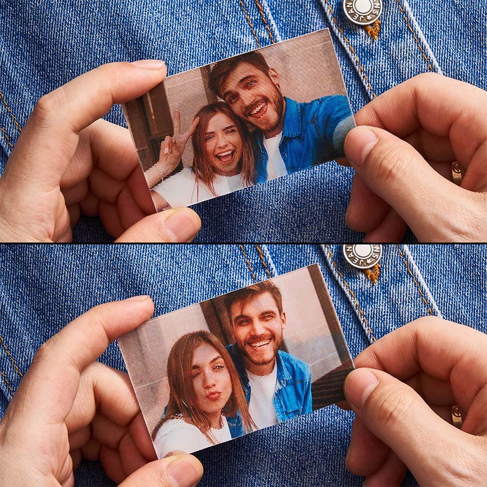 Personalized Photo Raster Card Wallet Insert Card Gifts for Him