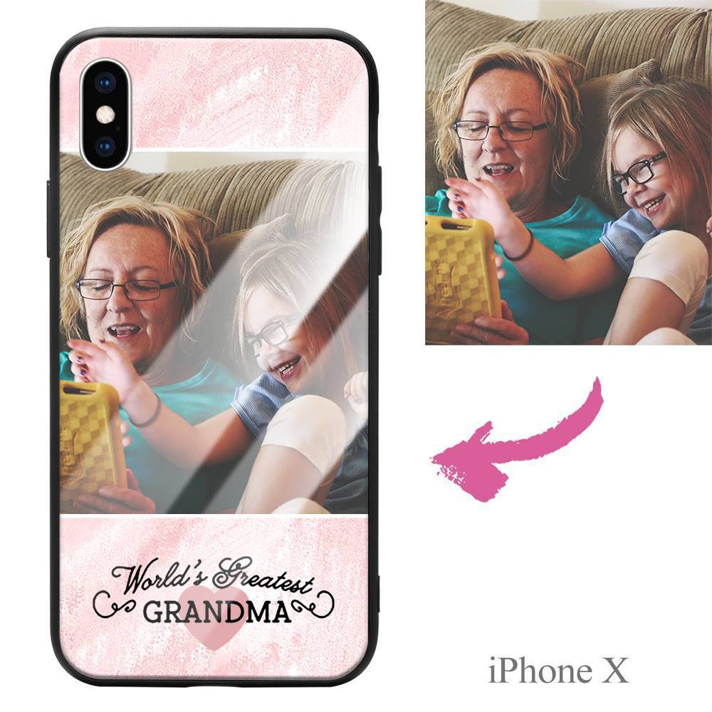 iPhoneX Custom Grandma Photo Protective Phone Case - Giftlab