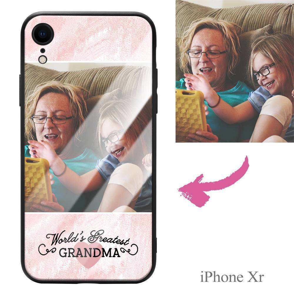 iPhoneXr Custom Grandma Photo Protective Phone Case - Giftlab