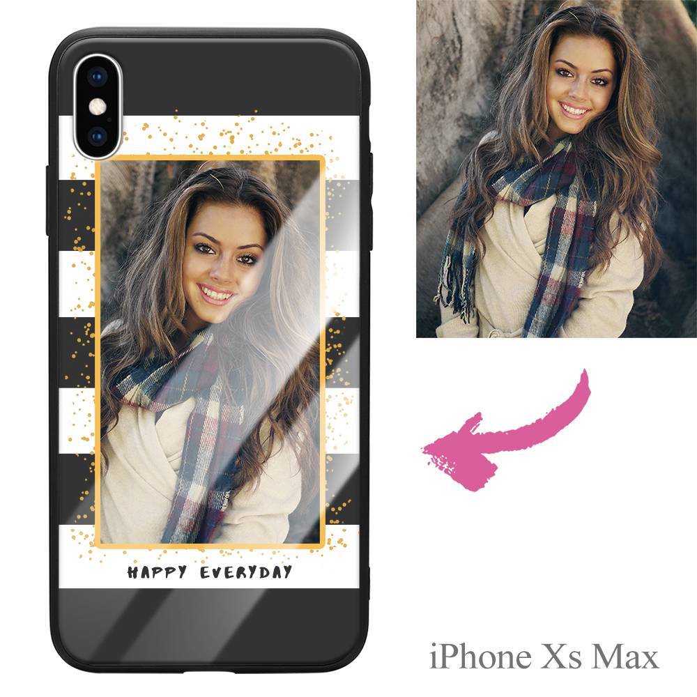 iPhoneXs Max Custom Happy Everyday Photo Protective Phone Case - Giftlab