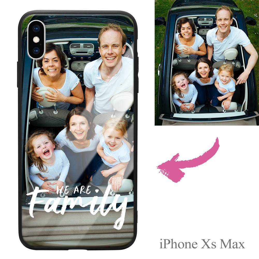 iPhoneXs Max Custom We Are Family Photo Protective Phone Case - Giftlab