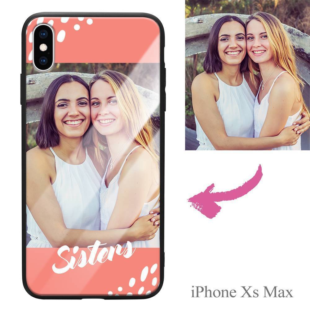 iPhoneXs Max Custom Sisters Photo Protective Phone Case - Giftlab