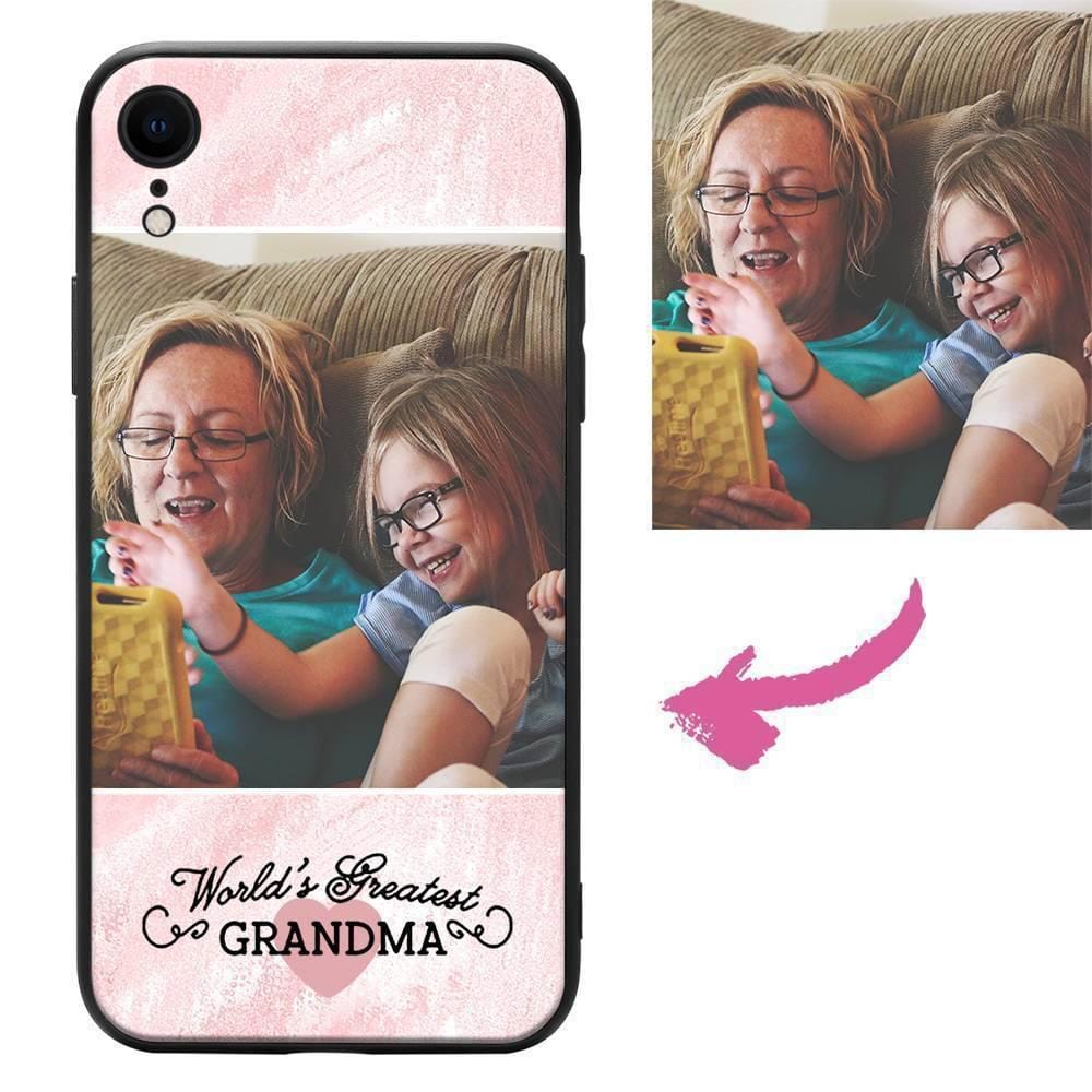 iPhoneXr Custom Grandma Photo Protective Phone Case - Giftlab