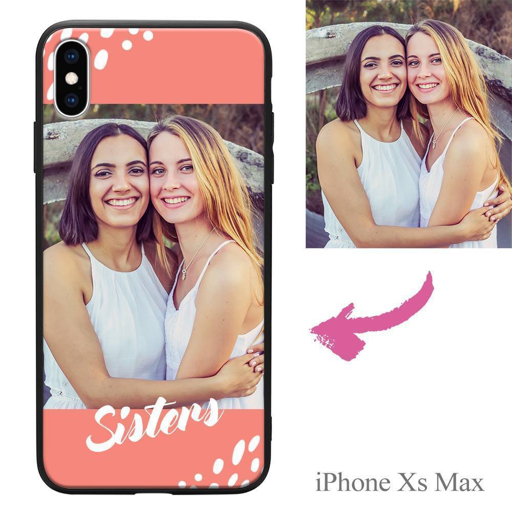 iPhoneXs Max Custom Sisters Photo Protective Phone Case - Giftlab