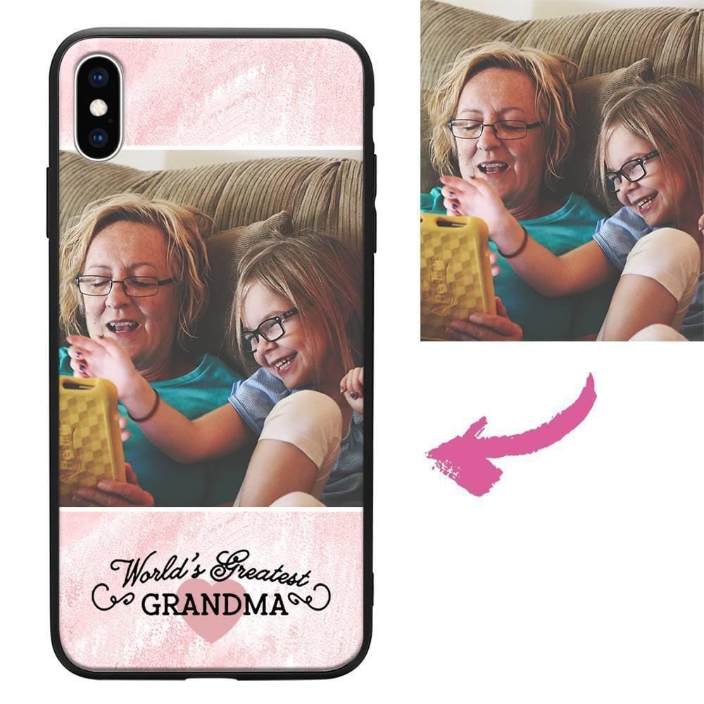 iPhoneXs Max Custom Grandma Photo Protective Phone Case - Giftlab