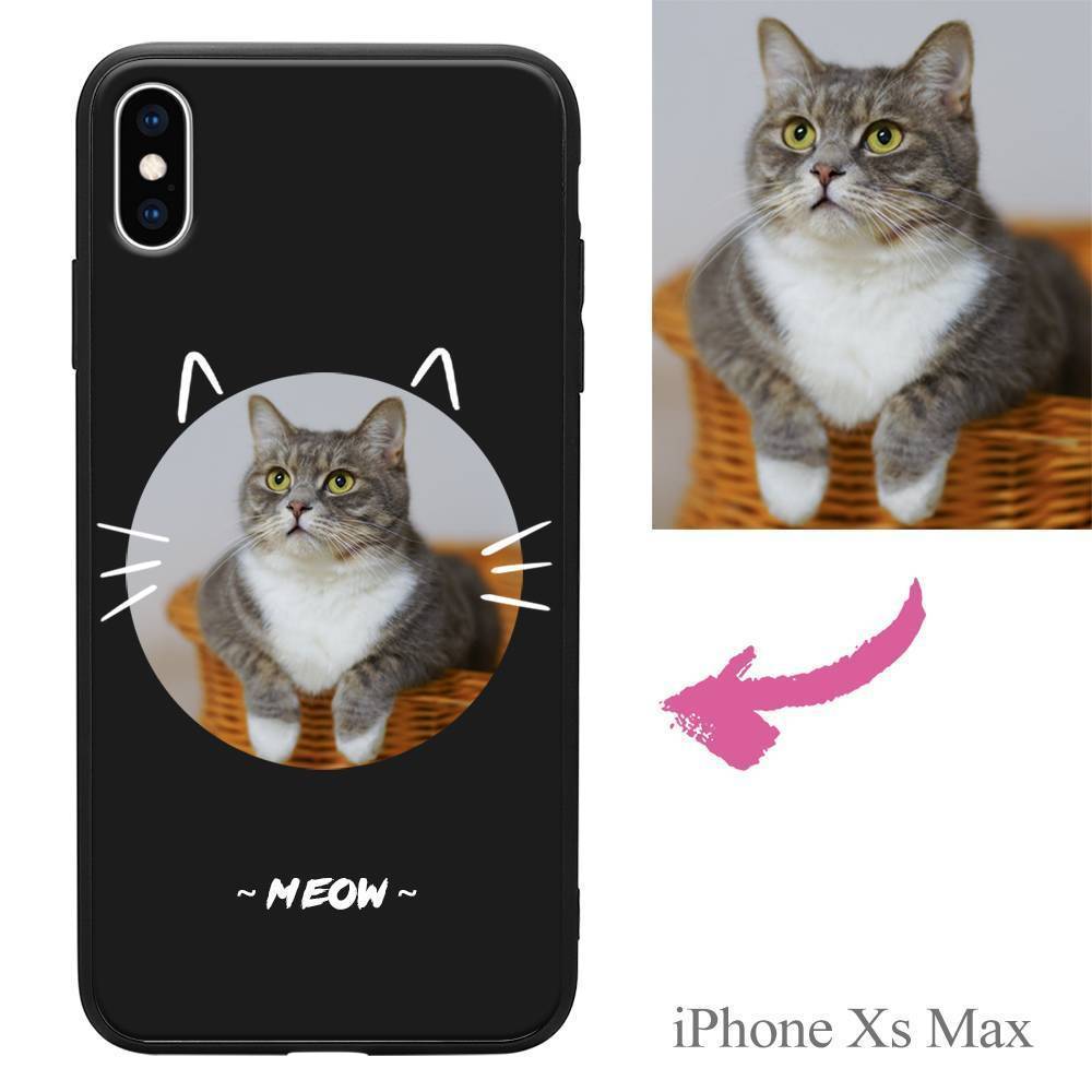 iPhoneXs Max Custom Cat Photo Protective Phone Case - Giftlab