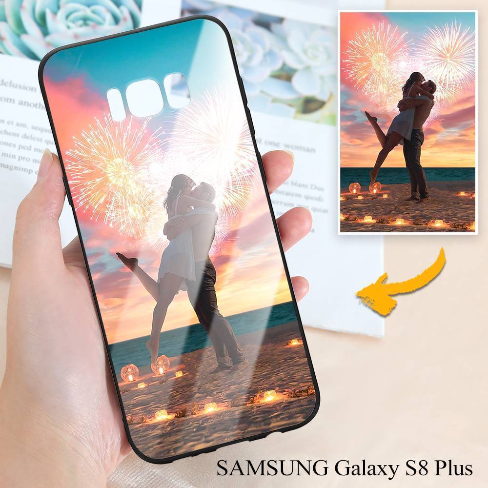 Samsung Galaxy S8 Plus Custom Photo Protective Phone Case - Glass Surface - Giftlab
