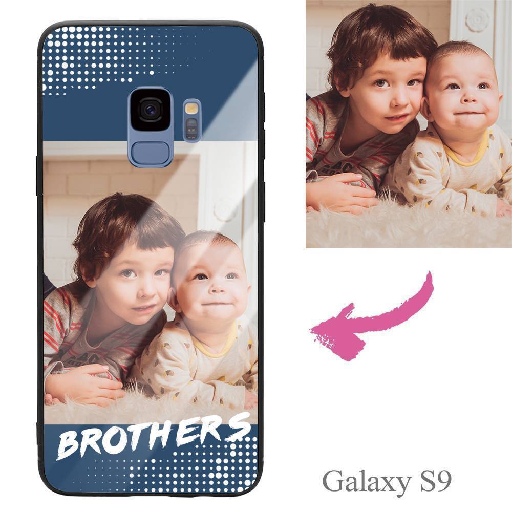 Galaxy S9 Custom Brothers Family Photo Protective Phone Case - Giftlab