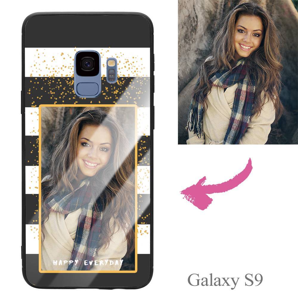 Galaxy S9 Custom Happy Everyday Photo Protective Phone Case - Giftlab
