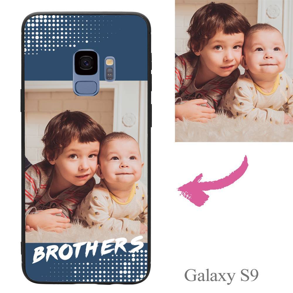 Galaxy S9 Custom Brothers Family Photo Protective Phone Case - Giftlab