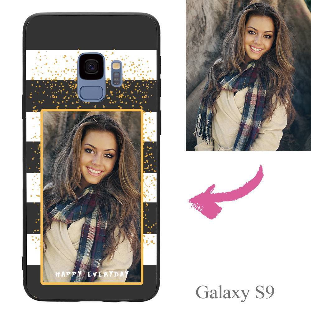 Galaxy S9 Custom Happy Everyday Photo Protective Phone Case - Giftlab
