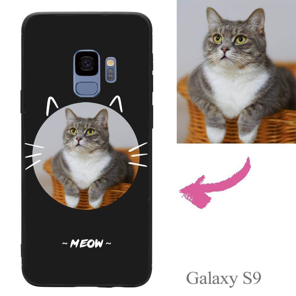 Galaxy S9 Custom Cat Photo Protective Phone Case - Giftlab