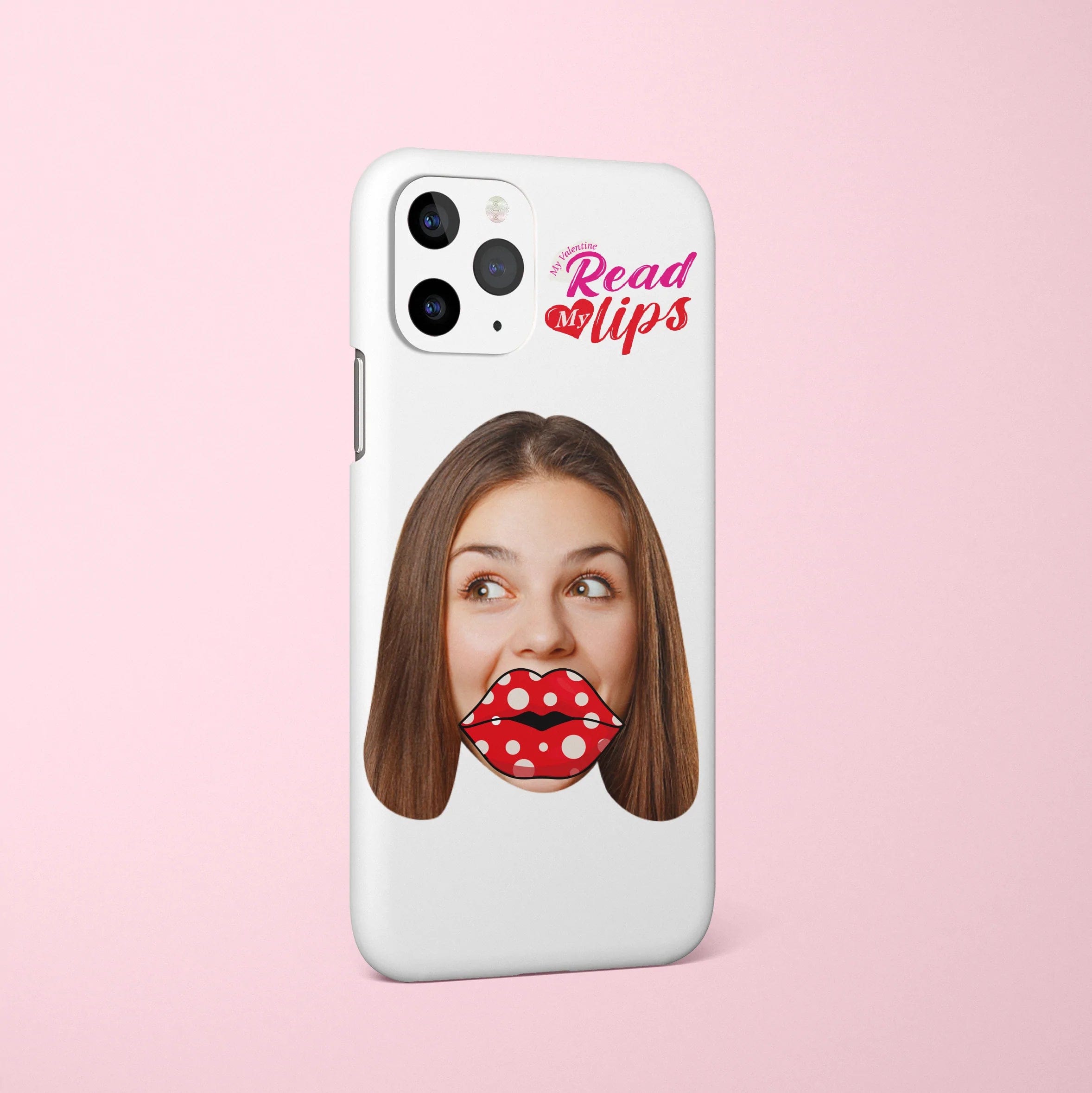 Valentines Gift Custom Photo Phone Case Funny Read My Lips iPhone Case - Giftlab