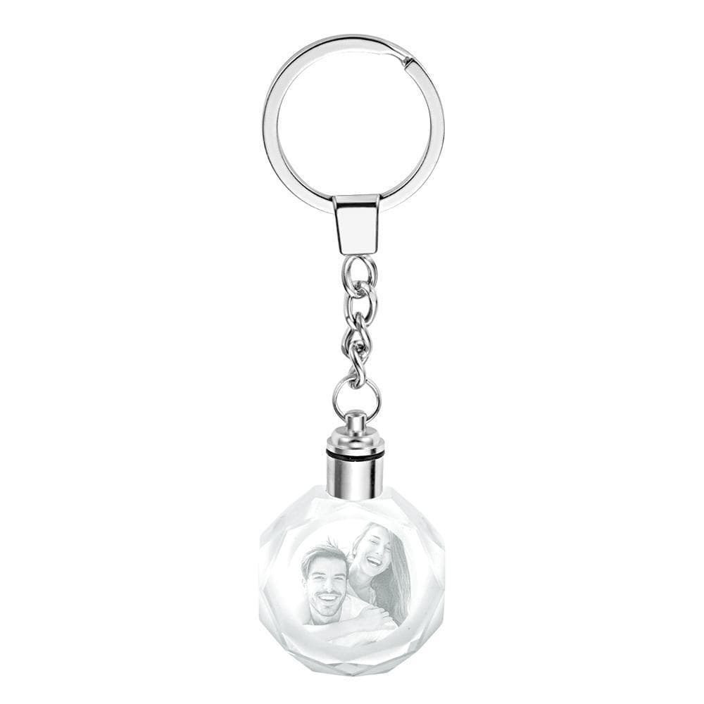 Custom Crystal Keychain 15th Year Anniversary Gift - Giftlab