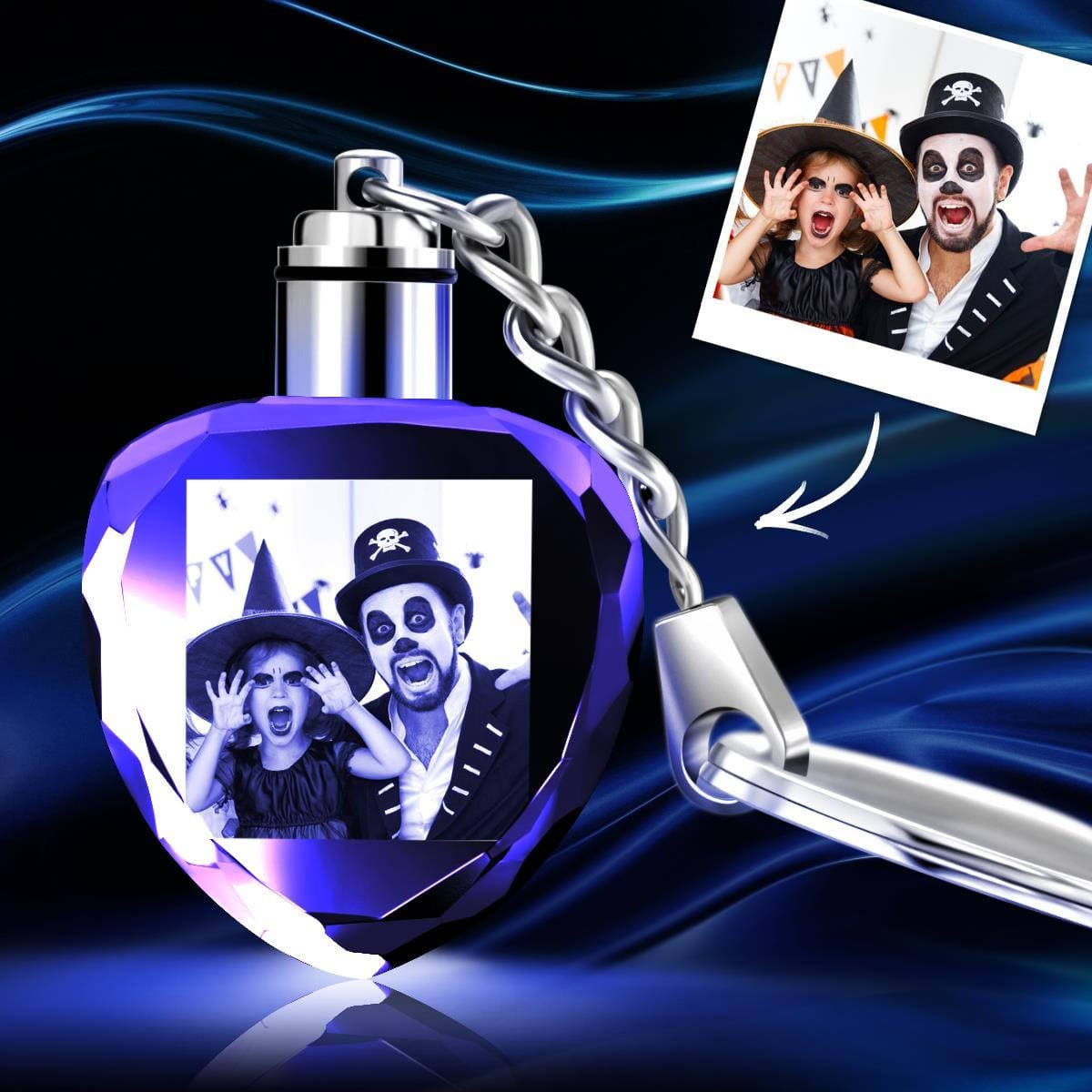 Crystal Keychain Custom Keychain Halloween Gift - Giftlab