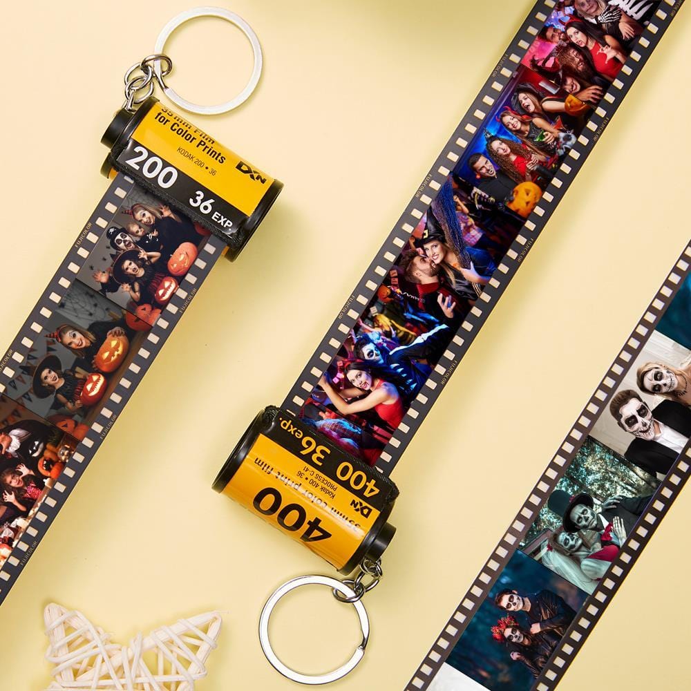 Personalized Halloween Photo Keychain Multiphoto Camera Roll keychain - Giftlab
