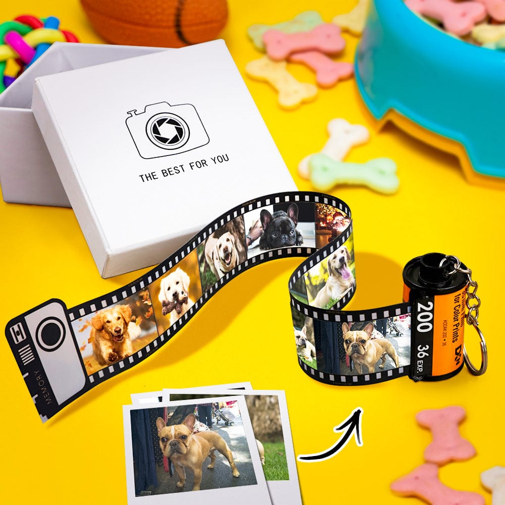 Custom Camera Roll Keychain Personalized Film Keychain Gifts For Pet Lover - Giftlab