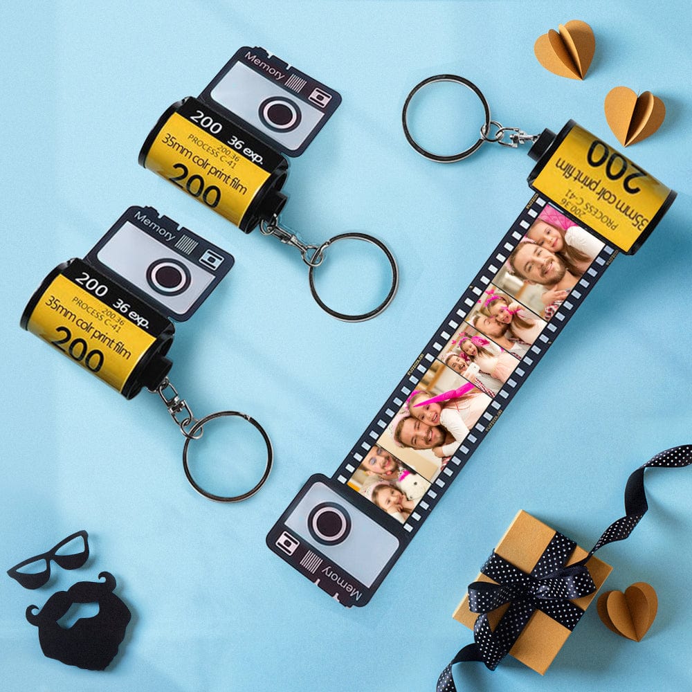 Custom Colorful Camera Roll Keychain Romantic Personalized Back To School Gift - Giftlab
