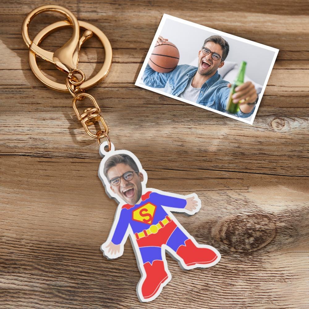 Custom Keychain Acrylic Minime Keyriings With My Face - Giftlab