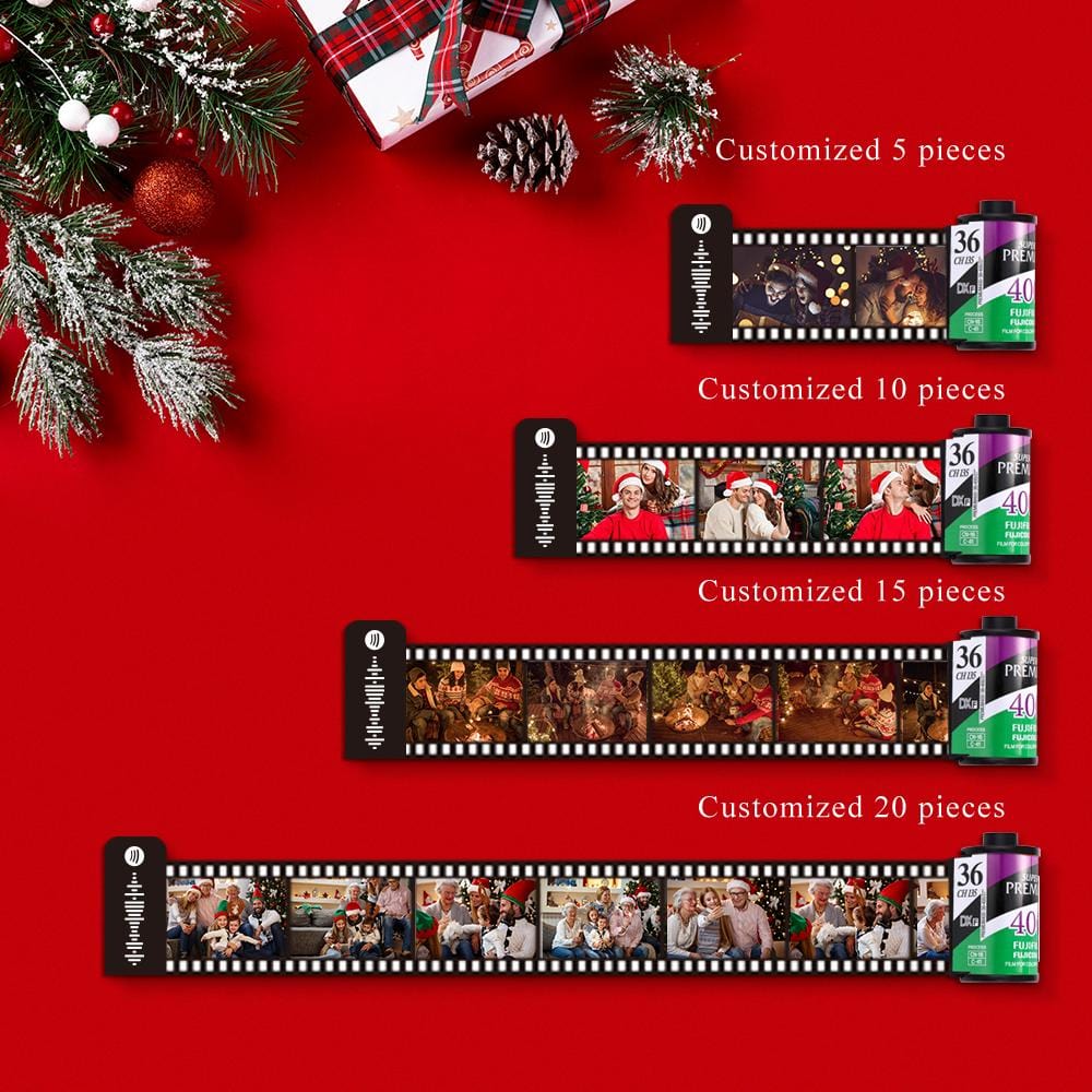 Film Keychain Custom Music Keychain Christmas Gifts Green - Giftlab