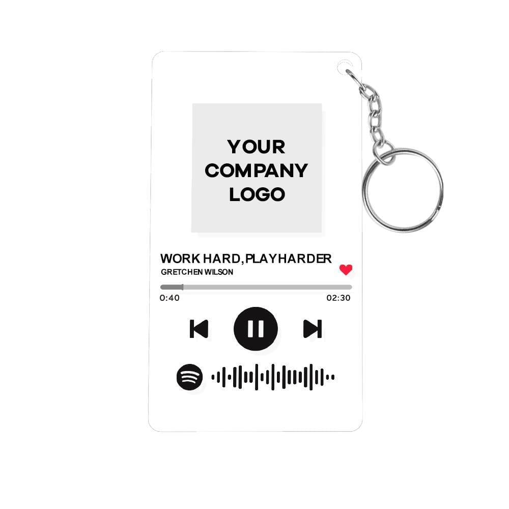 Corporate Gifts Custom Keychain Spotify Plaque Keychain - Giftlab