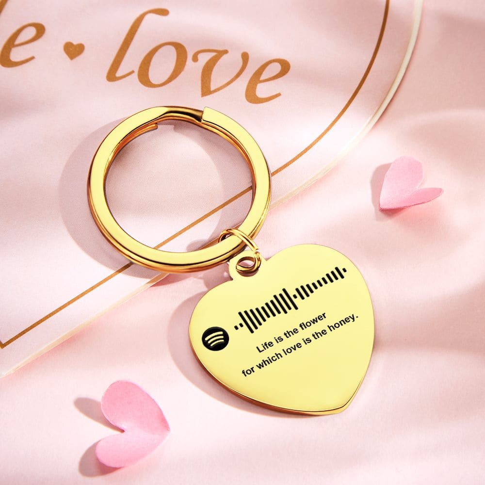 Custom Keychain With Text Personalised Keychain Gifts for Couples 4 Colors - Giftlab