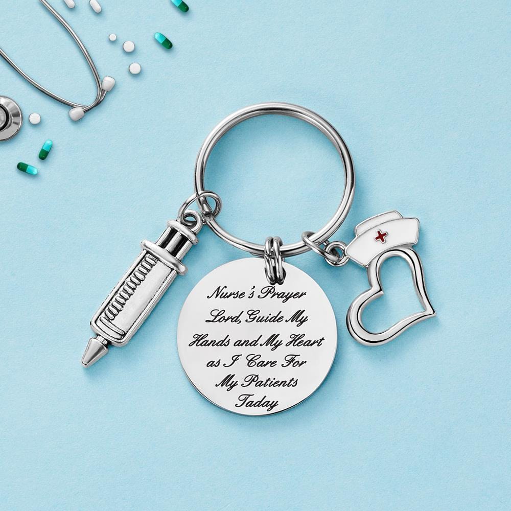 Graduation Gifts For Nurse Custom Keychain Gift - Best Nurse Ever - Giftlab
