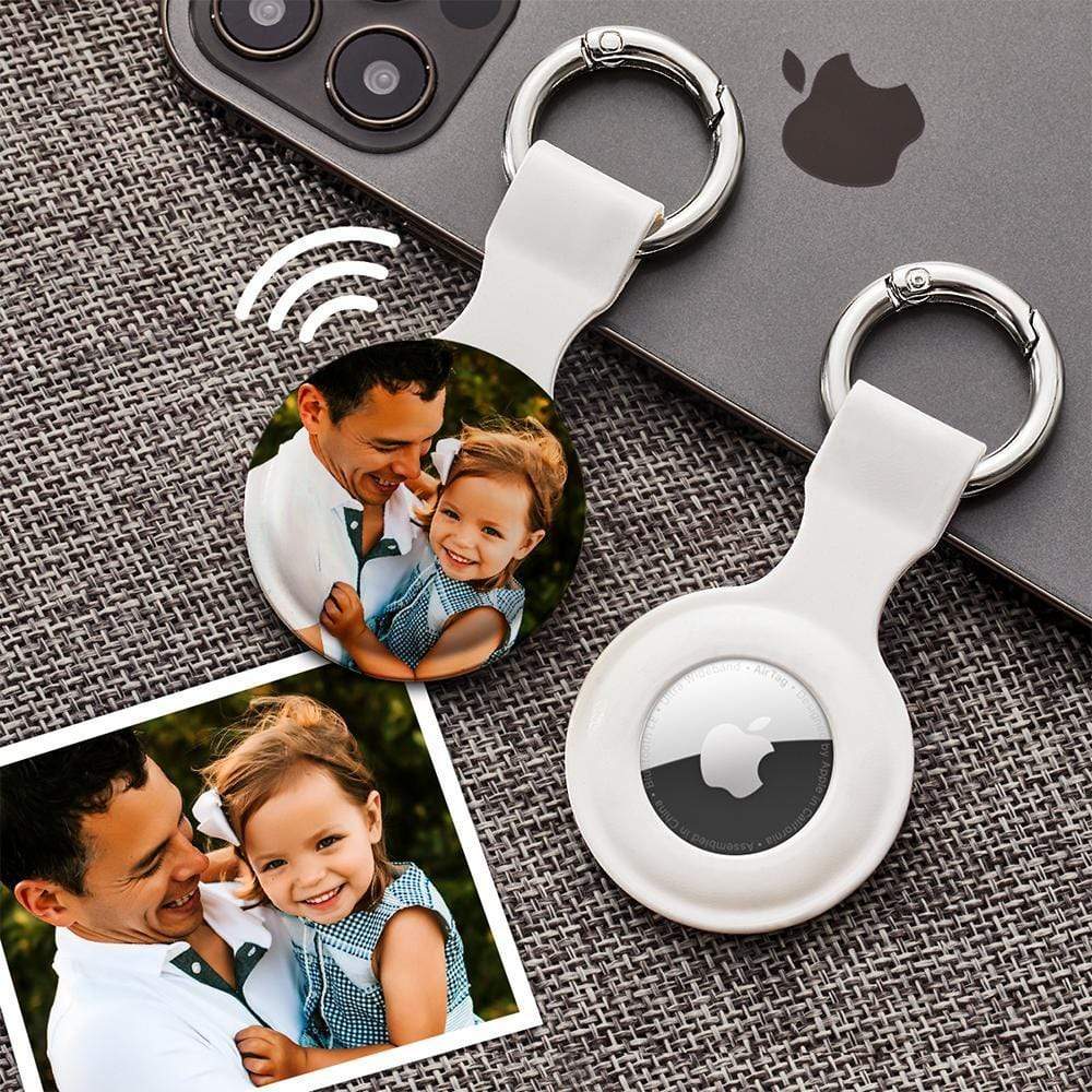 Custom Photo Apple Airtag Case Waterproof Airtag Case Father's Day Gifts For Dad - Giftlab