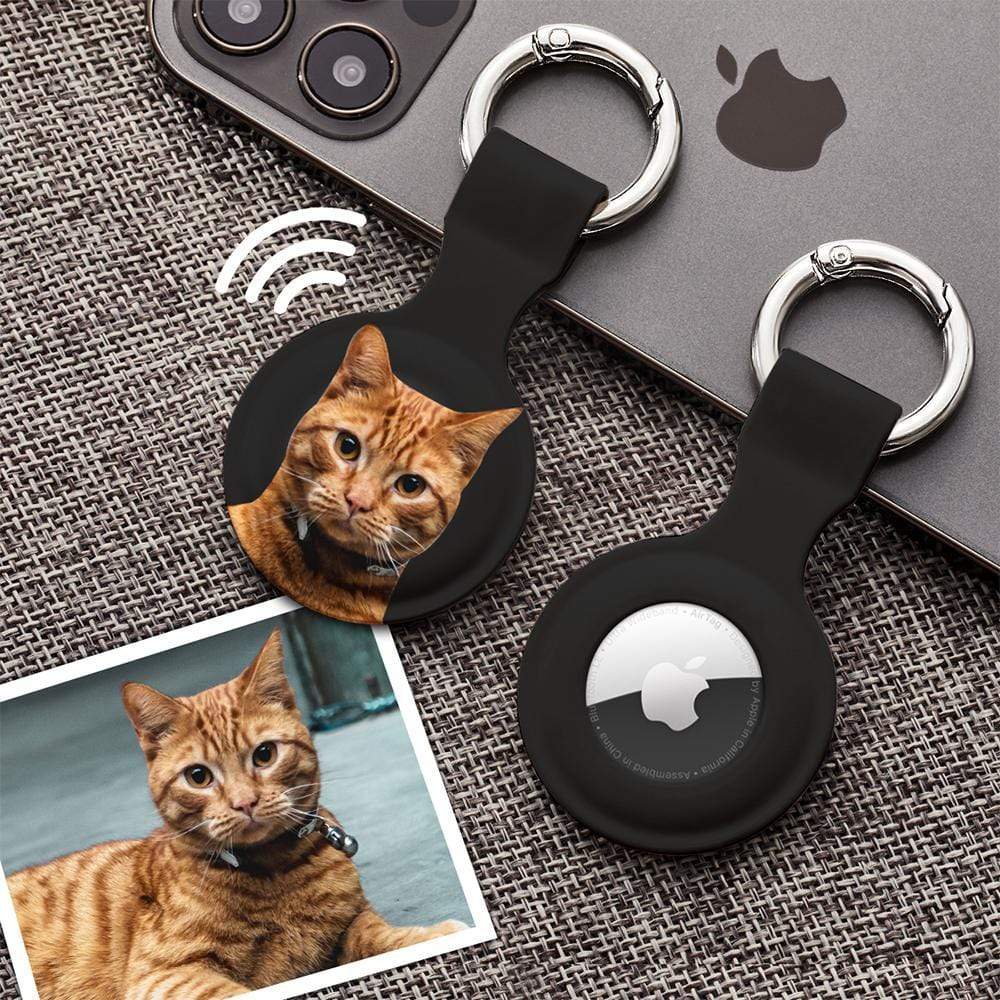 Custom AirTag Cover Personalized AirTag Case Gifts For Cat Lovers Personalized Pet Tag Case - Giftlab