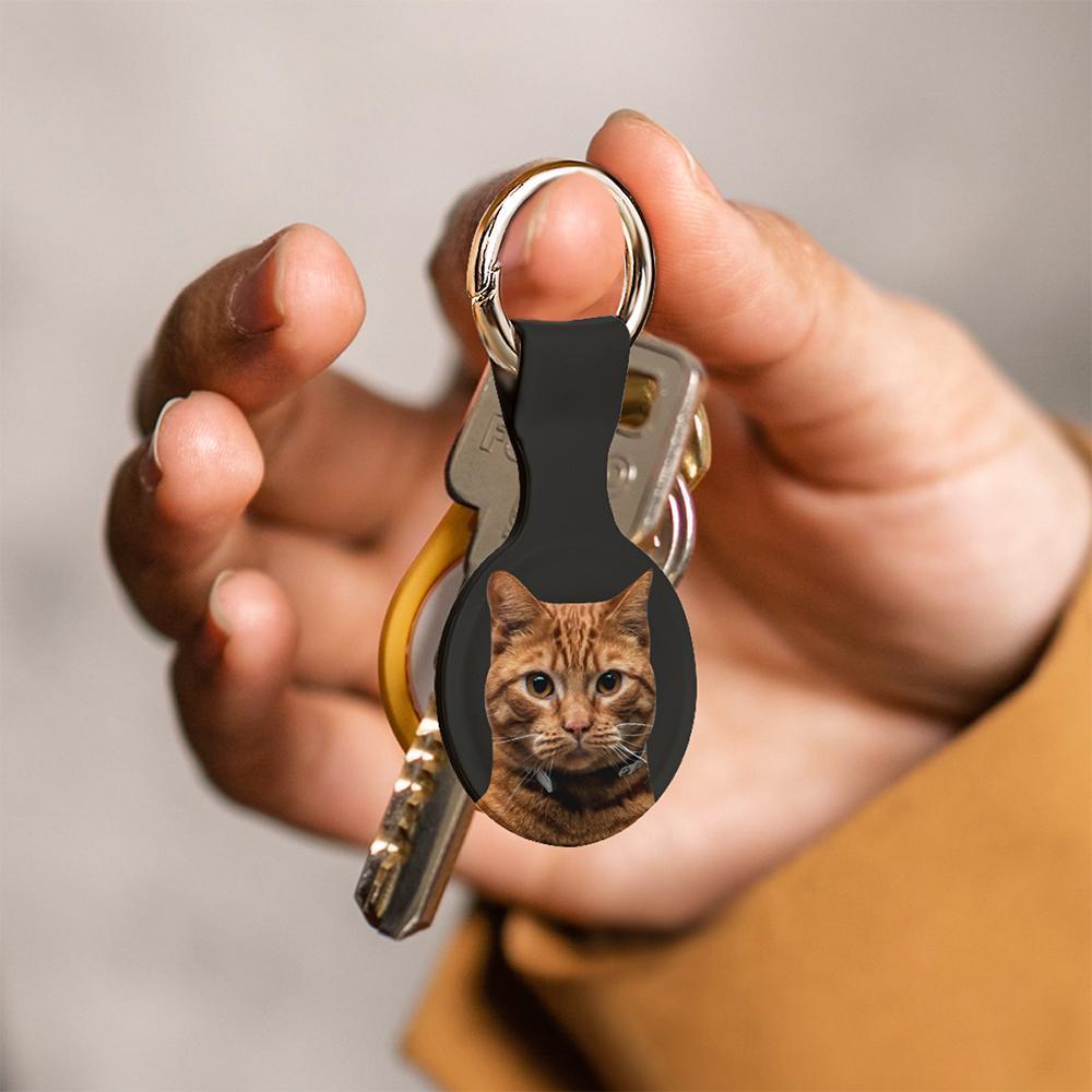 Custom AirTag Cover Personalized AirTag Case Gifts For Cat Lovers Personalized Pet Tag Case - Giftlab