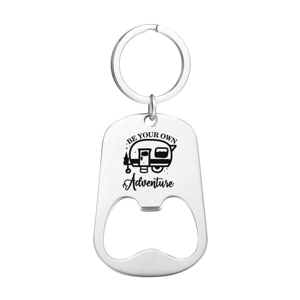 Adventure Keychain Bottle Opener Keyring Custom Keychain Gift For Valentine's Day - Giftlab