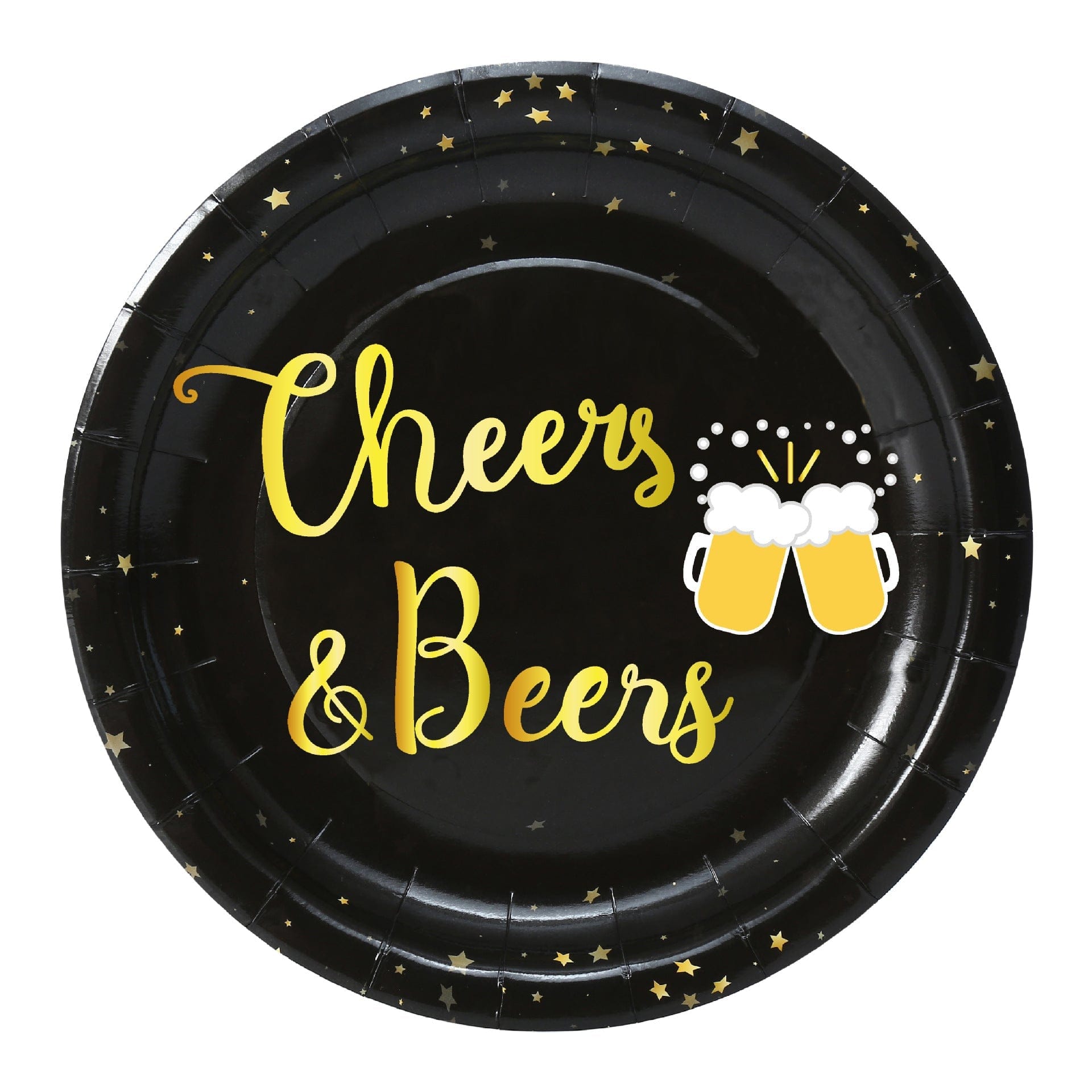 16 Guests Disposable Plates Set Stamped Cheers Bears Tableware Set for All Occasions - Giftlab
