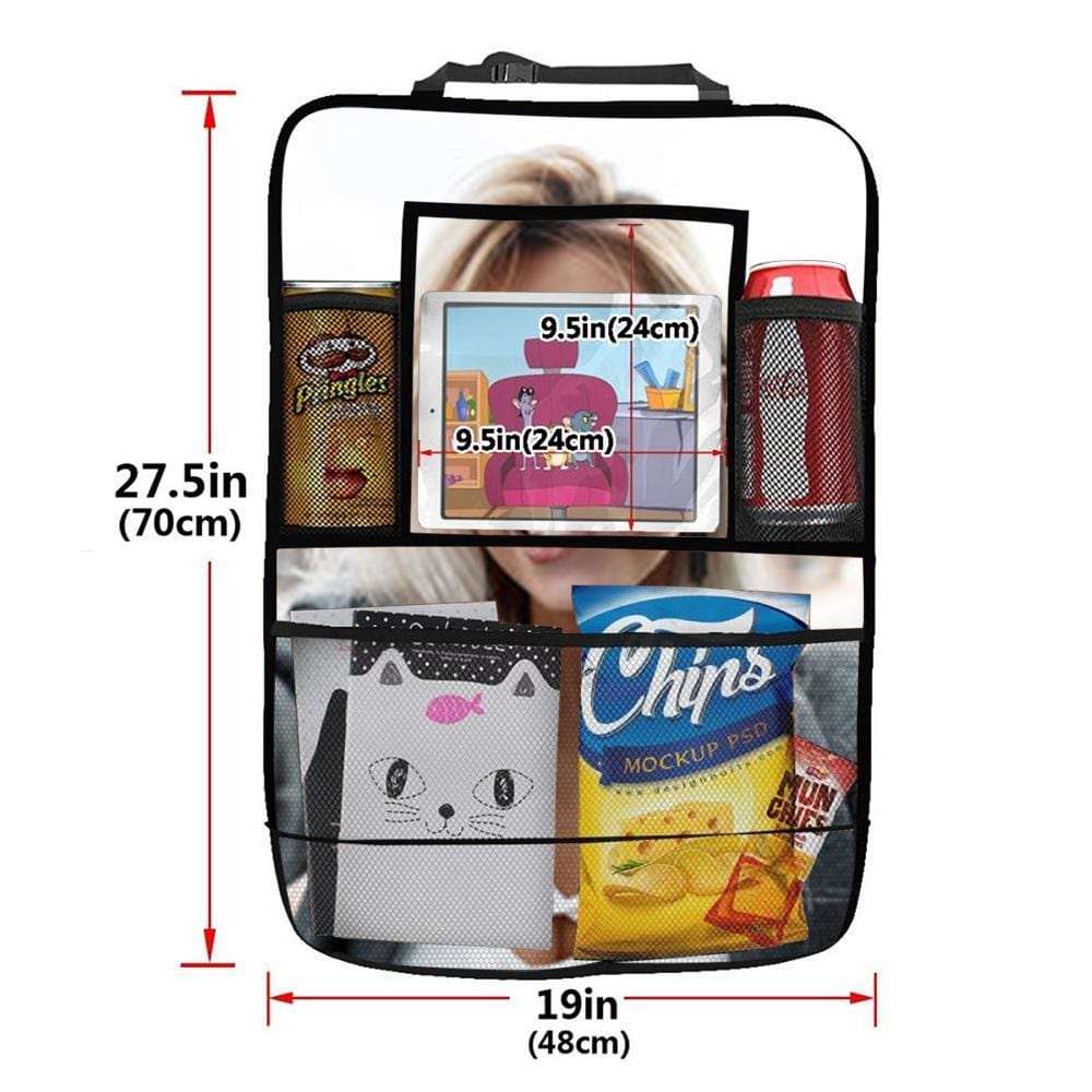 Custom Car Backseat Organizer Storage Bags 2pcs - Giftlab