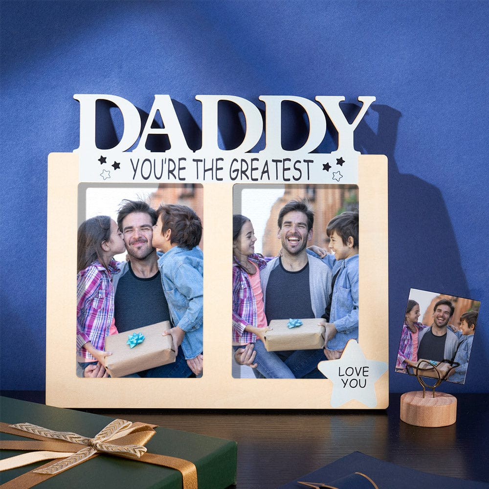 Custom Photo Frame Greatest Daddy Creative Detor Home Gifts - Giftlab