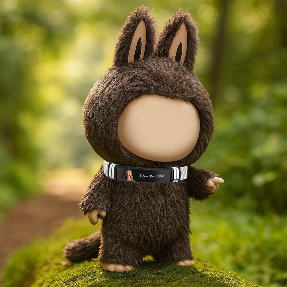 Custom Necklace for Labu Name Necklace Monster Doll Necklace Personalized Necklace Stainless Steel Silver