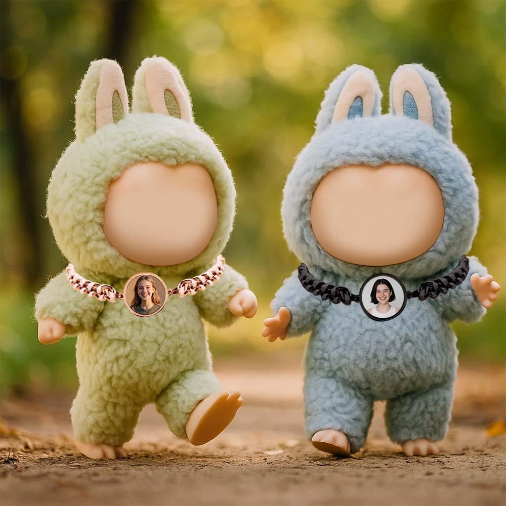 Custom Necklace for Labu Personalized Temperature-Sensitive Photo Necklace Monster Doll Necklace