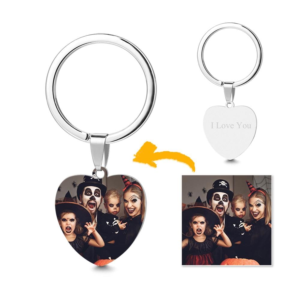 Heart Keychain Gift Metal Keychain Halloween Gift - Giftlab